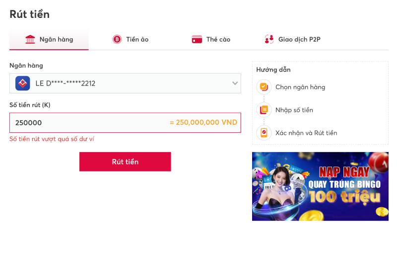 Hướng Dẫn Nạp, Rút Tiền Nhà Cái Net88 Chuẩn Nhất Cho Newbie 6 Hướng dẫn rút tiền nhà cái Net88 chi tiết